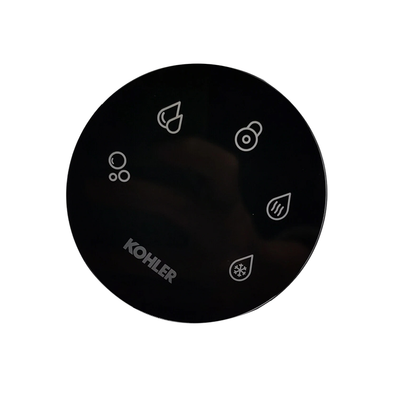 How does a special strengthening process enhance the impact resistance and user safety of function key nameplate glass?